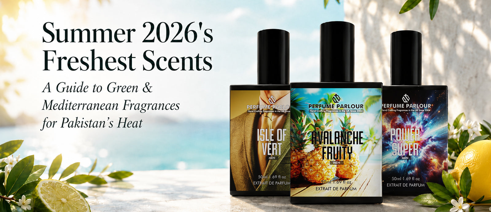 Summer 2026's Freshest Scents | A Guide to Green & Mediterranean Fragrances for Pakistan's Heat